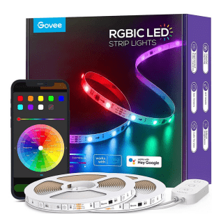Govee RGBIC Wi-Fi+Bluetooth LED Strip Lights （32.8ft）